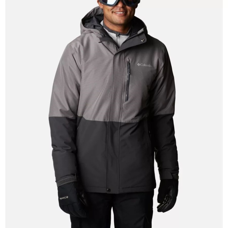 Shark/City Grey Ripstop Men's Winter District Insulated Ski Jacket Columbia Sale