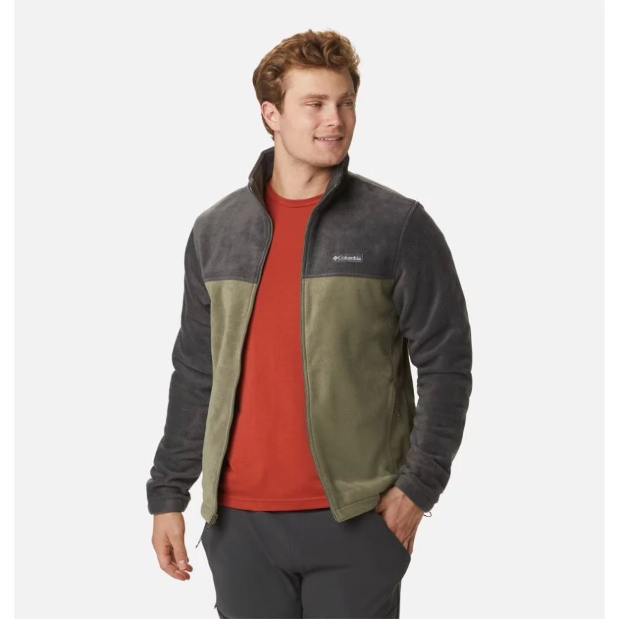 Shark/Stone Green Columbia Sale Men's Steens Mountain 2.0 Full Zip Fleece Jacket