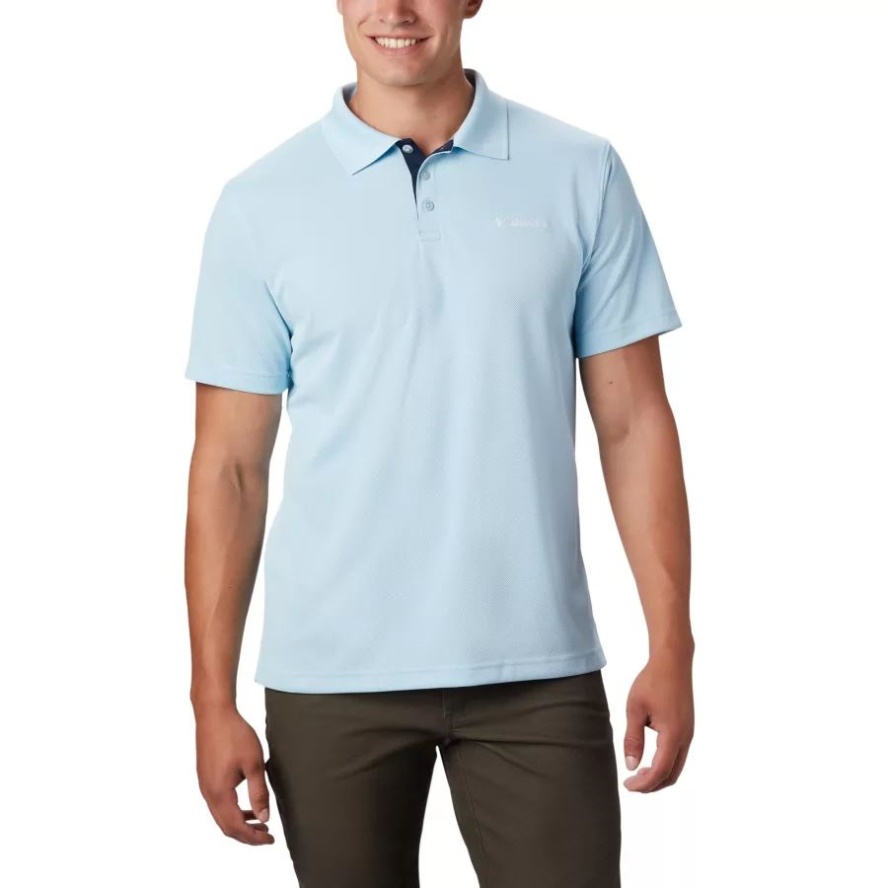Sky Blue Men's Utilizer Polo Shirt Columbia Sale