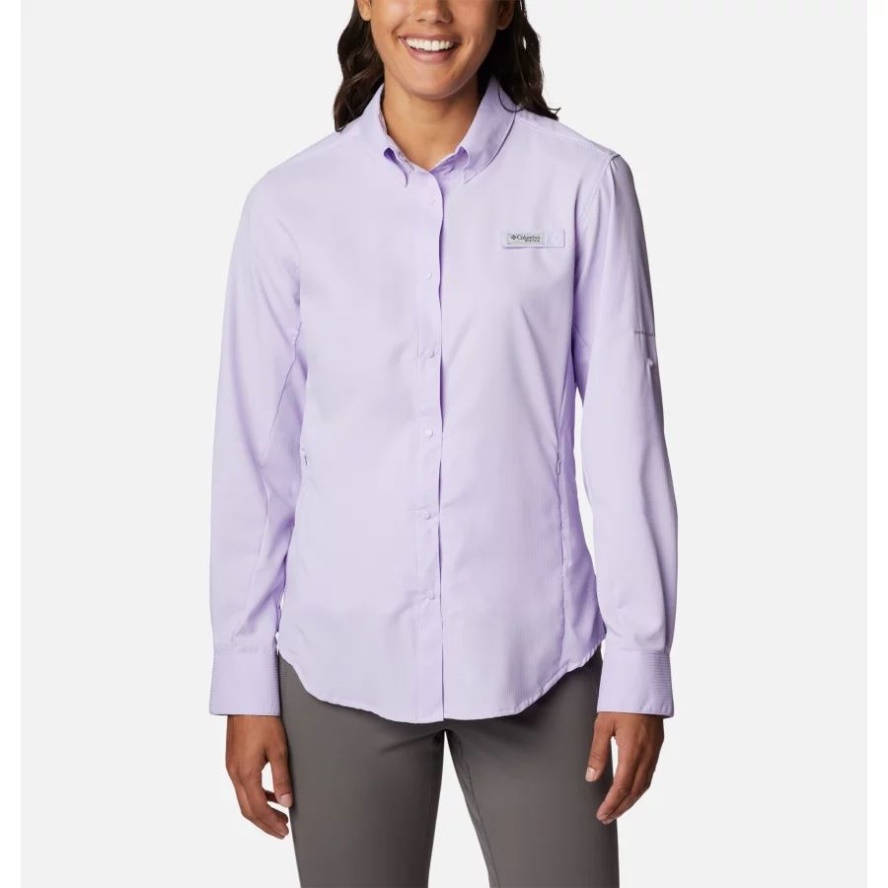 Soft Violet Women's PFG Tamiami II Long Sleeve Shirt Columbia Sale