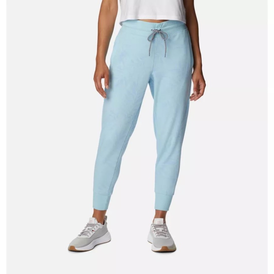 Spring Blue/Palmetto Graphic Columbia Sale Women's PFG Slack Water French Terry Joggers