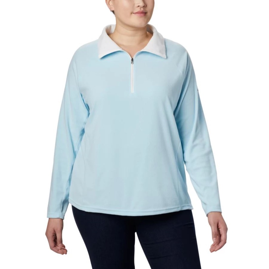 Spring Blue Women's Glacial IV 1/2 Zip Plus Size Columbia Sale