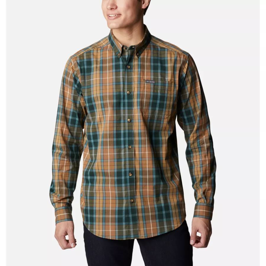 Spruce 2 Multi Plaid Men's Rapid Rivers II Long Sleeve Shirt Columbia Sale