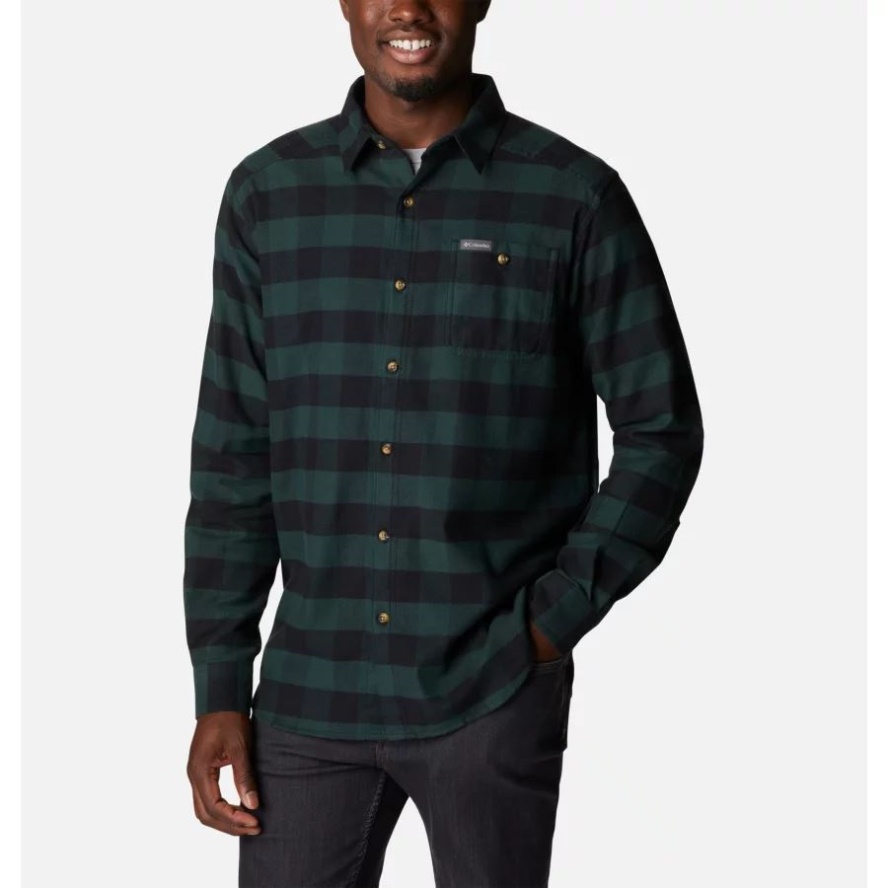Spruce Buffalo Check Men's Cornell Woods Flannel Shirt Columbia Sale