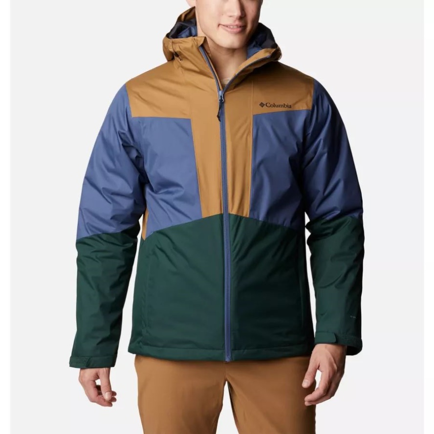 Spruce/Delta/Dark Mountain Men's Wallowa Park Waterproof 3-in-1 Interchange Jacket Columbia Sale