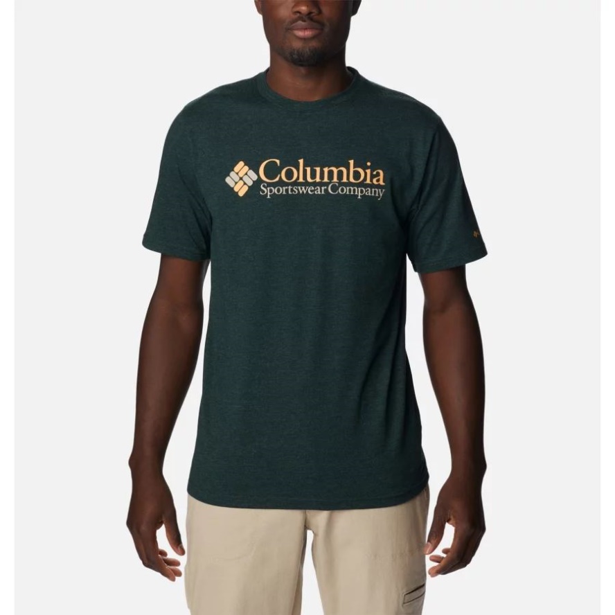 Spruce Heather/CSC Retro Logo Columbia Sale Men's CSC Basic Logo Tee