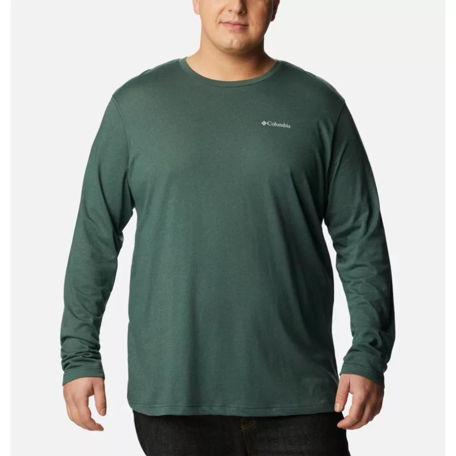 Spruce Heather Columbia Sale Men's Thistletown Hills Long Sleeve Crew Shirt Big