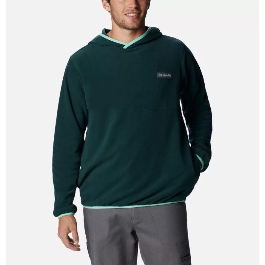 Spruce/Kelp Men's Haven Hills Fleece Hoodie Columbia Sale