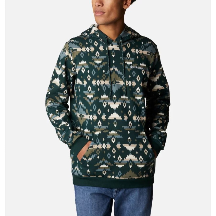 Spruce Rocky Mountain Print Men's Columbia Sale Logo Printed Hoodie Columbia Sale