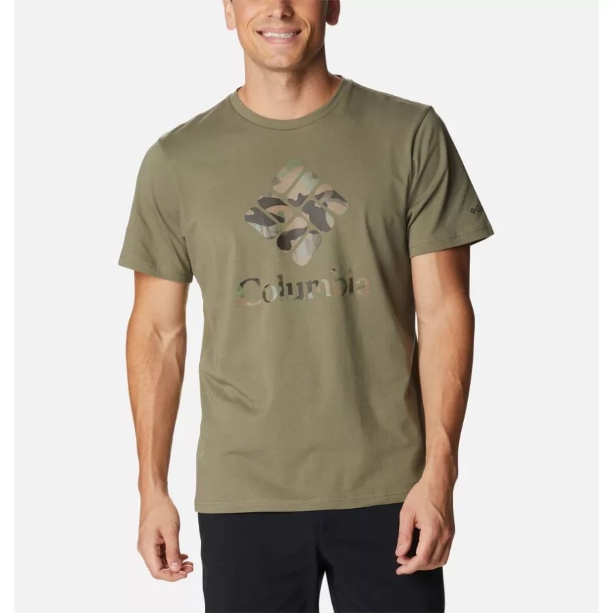 Stone Green/CSC Camo Graphic Men's Rapid Ridge Graphic Tee Columbia Sale