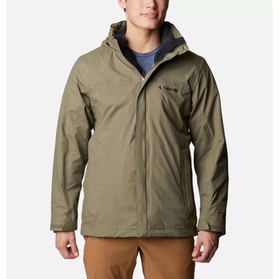 Stone Green Columbia Sale Men's Mission Air 3-In-1 Interchange Jacket