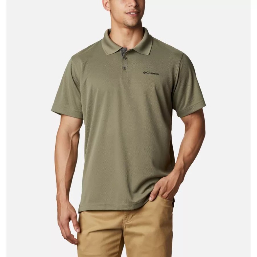 Stone Green Columbia Sale Men's Utilizer Polo Shirt