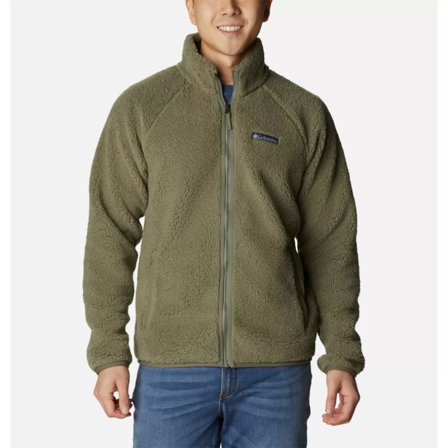 Stone Green Columbia Sale Men's Winter Warmth Heavyweight Fleece Jacket