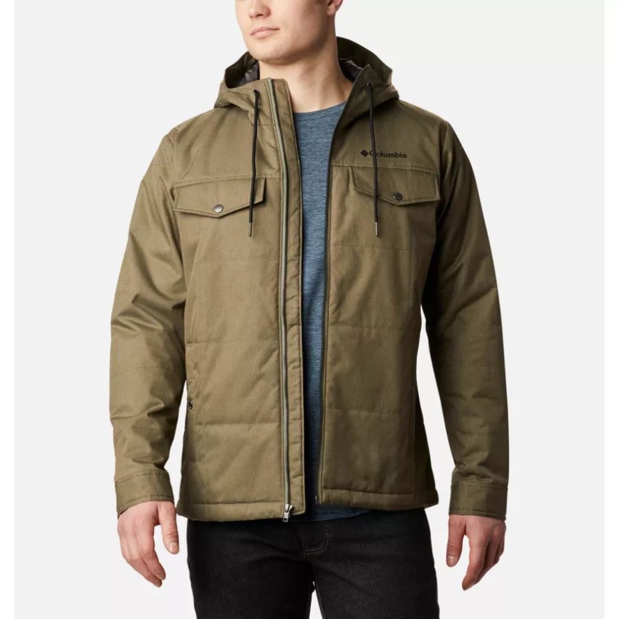 Stone Green Melange Men's Montague Falls II Insulated Jacket Columbia Sale