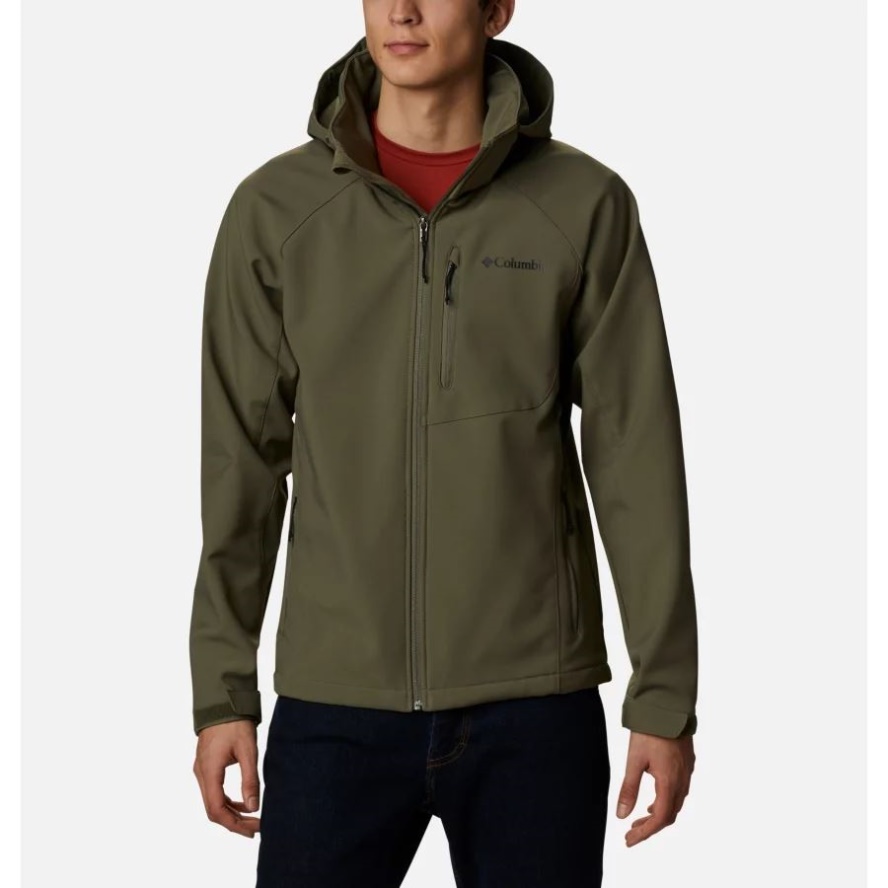 Stone Green Men's Cascade Ridge II Softshell Jacket Columbia Sale