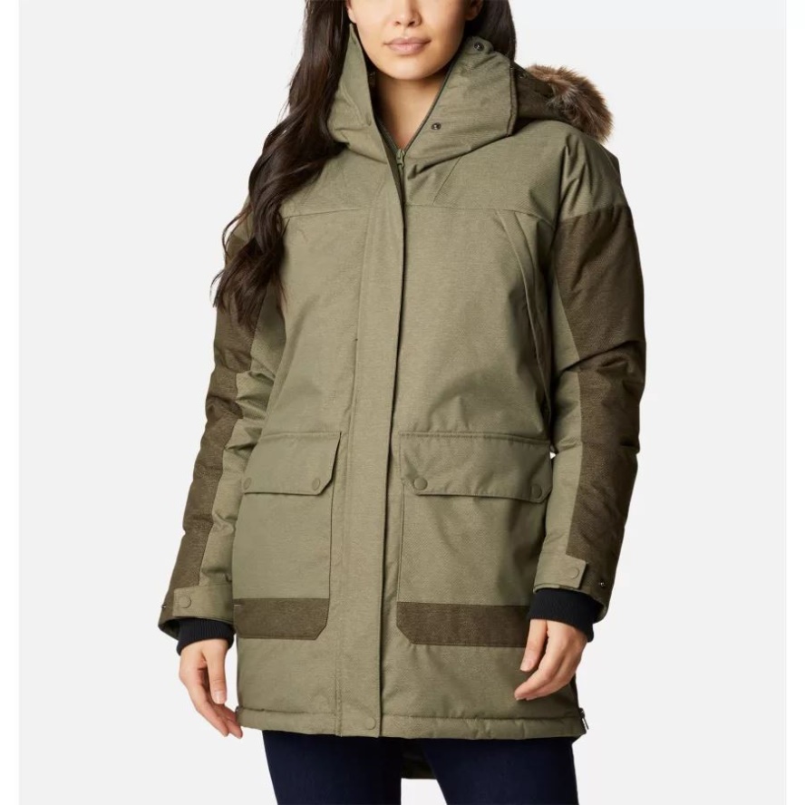 Stone Green/Olive Green Women's Mount Si Down Waterproof Parka Columbia Sale