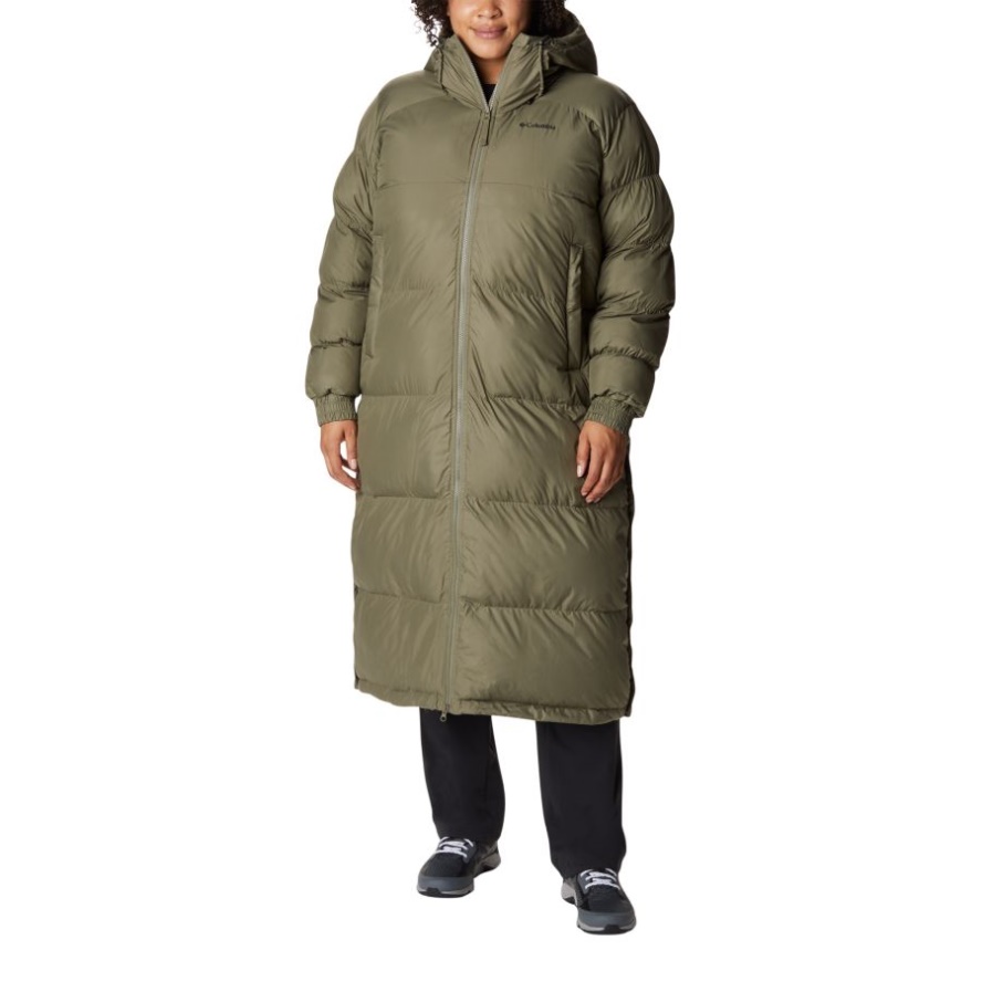 Stone Green/Olive Green Women's Pike Lake Long Jacket Plus Size Columbia Sale