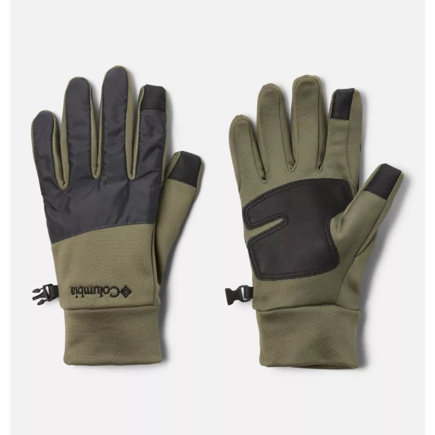 Stone Green/Shark Men's Cloudcap Fleece Gloves Columbia Sale