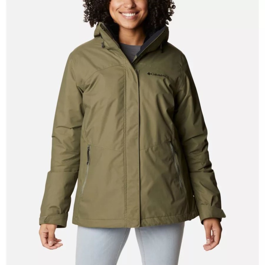 Stone Green Women's Bugaboo II Fleece 3-in-1 Waterproof Jacket Columbia Sale