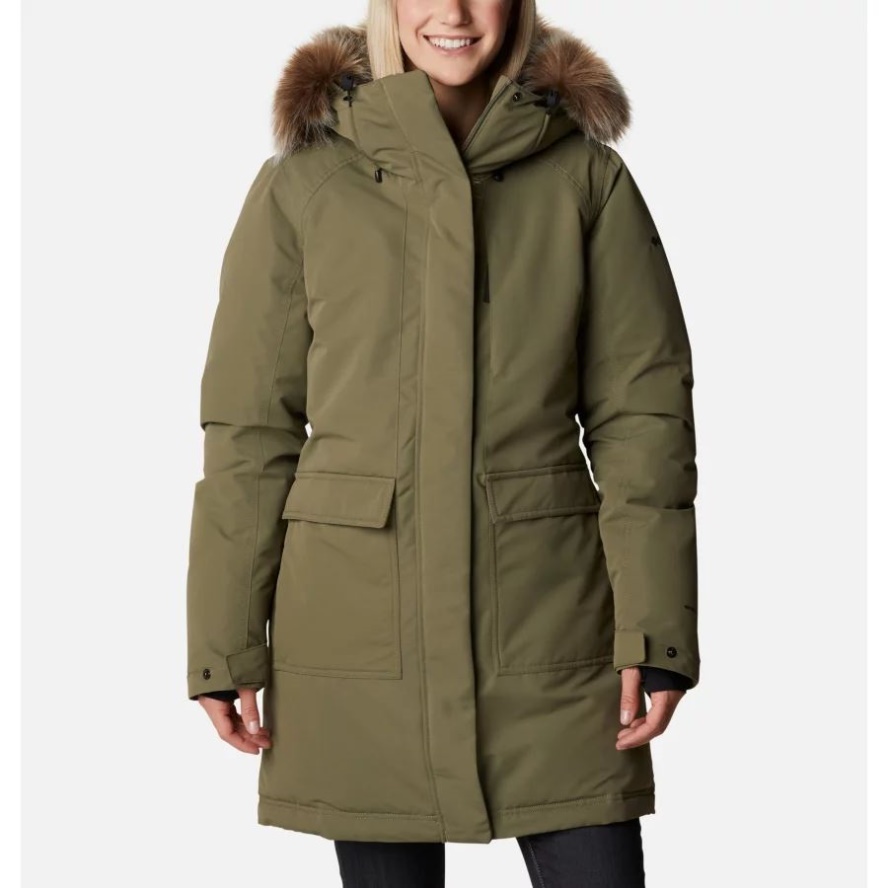 Stone Green Women's Little Si Omni-Heat Infinity Insulated Parka Columbia Sale