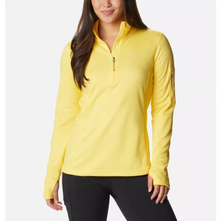 Sun Glow Heather Women's Park View Half Zip Fleece Columbia Sale
