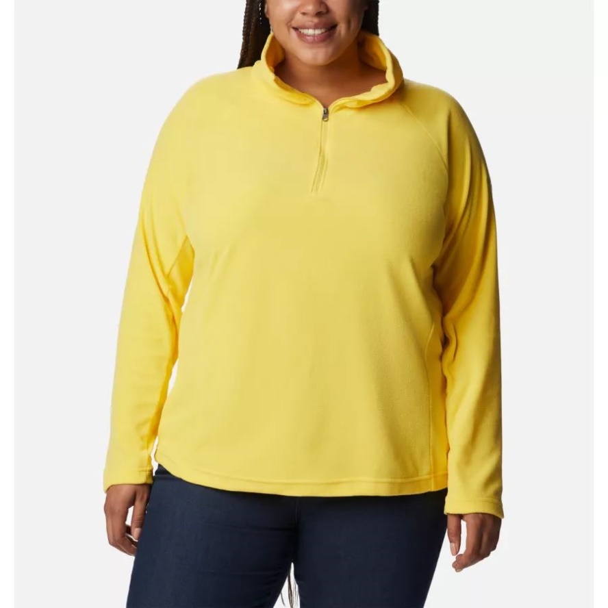 Sun Glow Women's Glacial IV 1/2 Zip Plus Size Columbia Sale