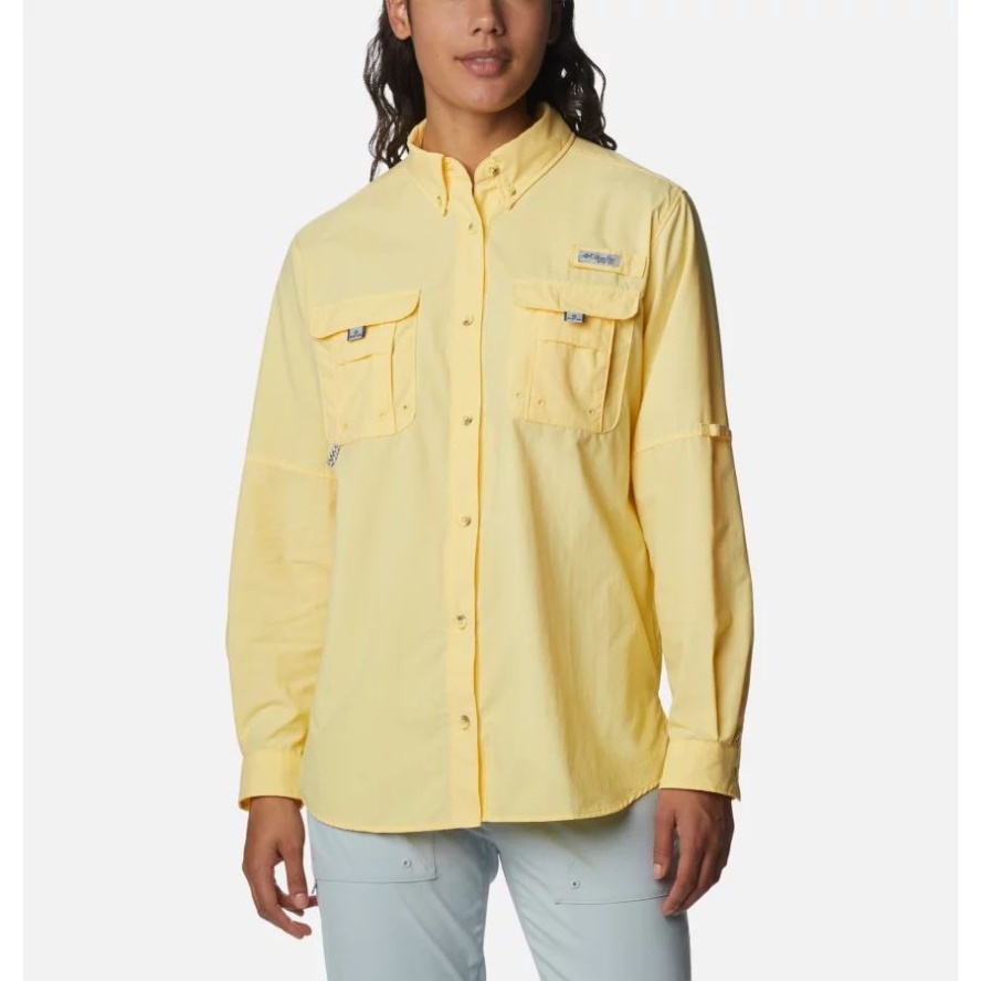 Sweet Corn Women's PFG Bahama Long Sleeve Shirt Columbia Sale