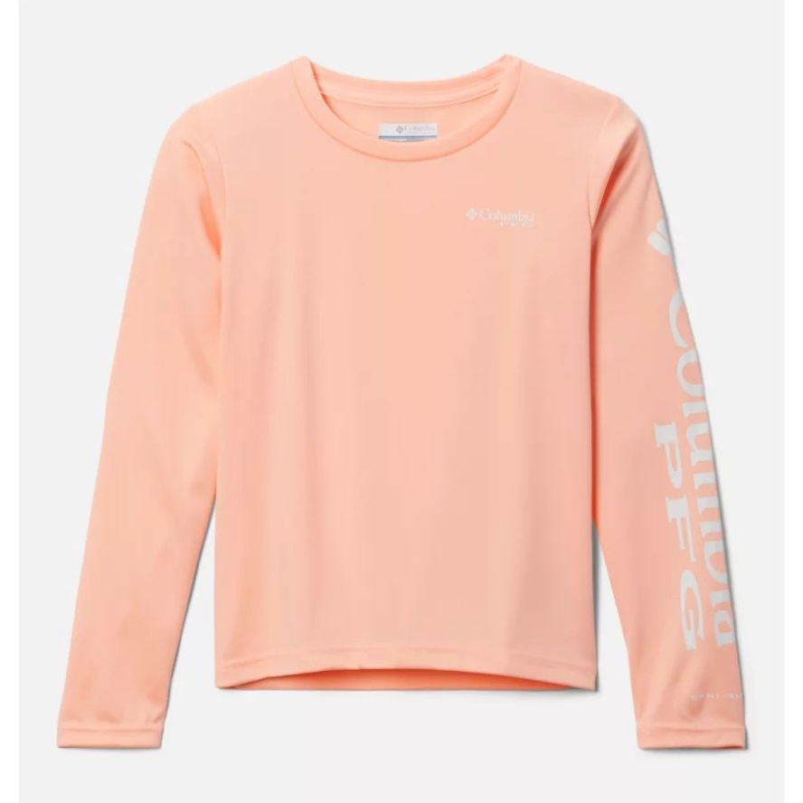 Tiki Pink Columbia Sale Girls PFG Tidal Long Sleeve T-Shirt