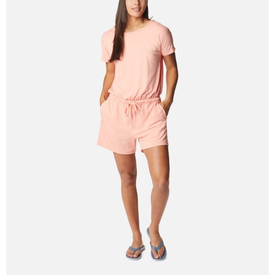 Tiki Pink Columbia Sale Women's PFG Slack Water Knit Romper