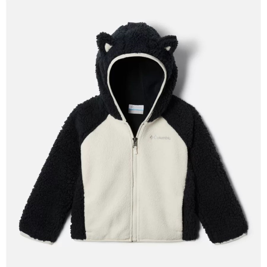 Toddler Foxy Baby Sherpa Jacket Columbia Sale Black/Chalk