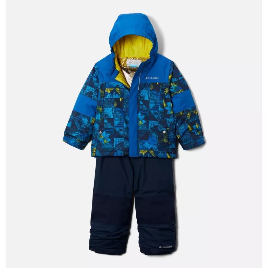 Toddler Mighty Mogul Omni-Heat Infinity Insulated Set Bright Indigo Kaleidoscope/Brt Indigo Columbia Sale