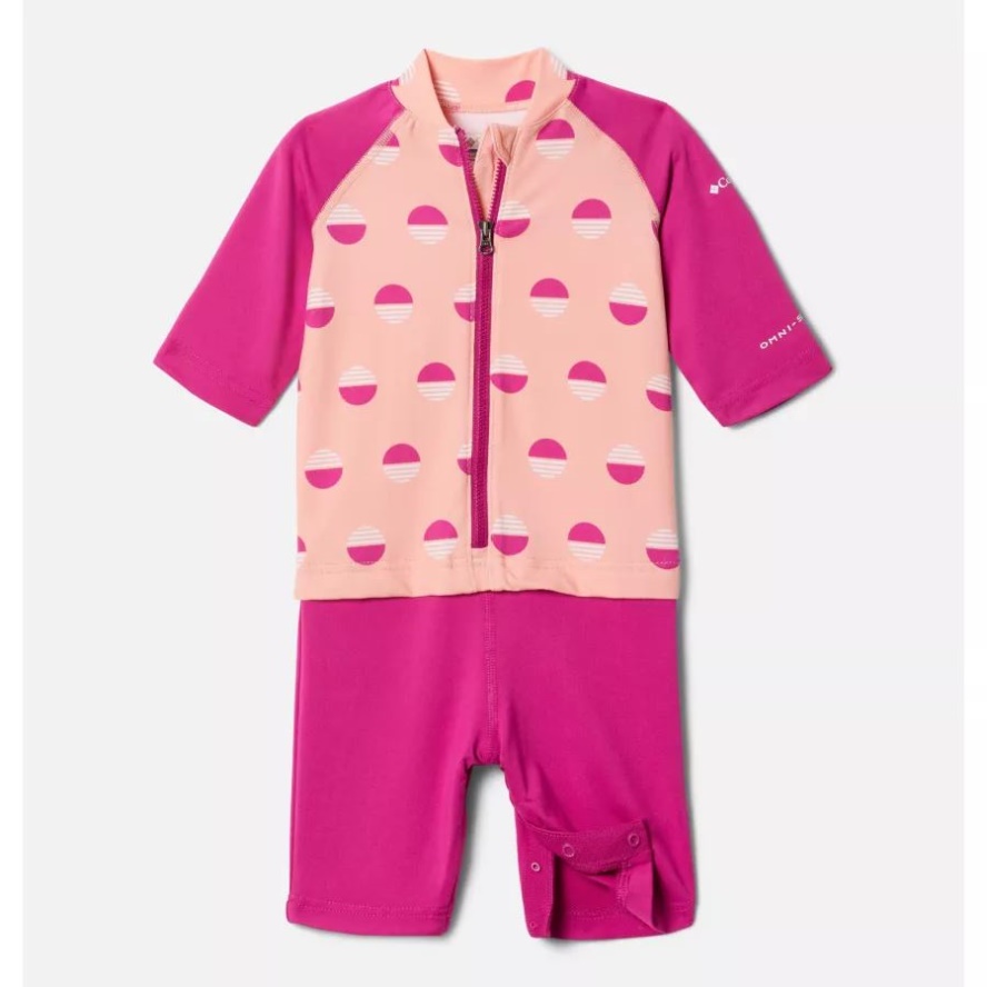 Toddler Sandy ShoresSunguard Suit Columbia Sale Coral Reef Sundaze/Wild Fuchsia