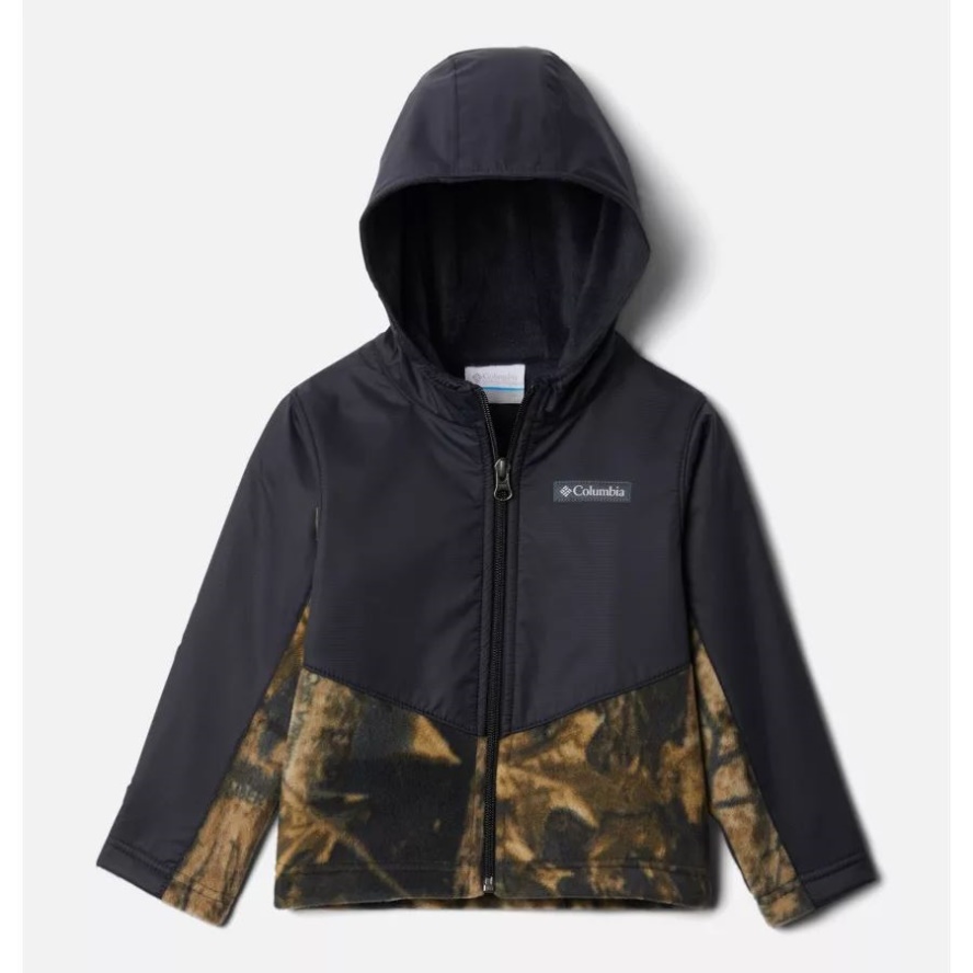 Toddler Steens Mt Overlay Hoodie Columbia Sale Timberwolf Print/Black