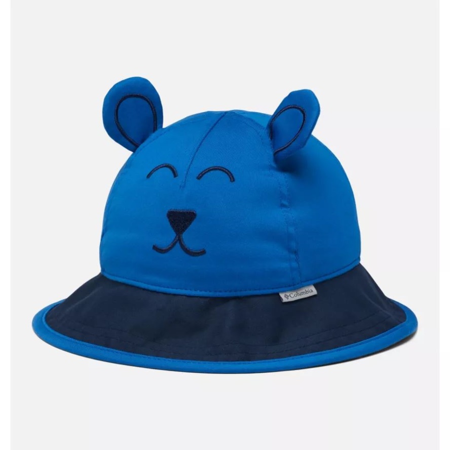 Toddler Tiny Animal Bucket Hat Columbia Sale Bright Indigo/Collegiate Navy