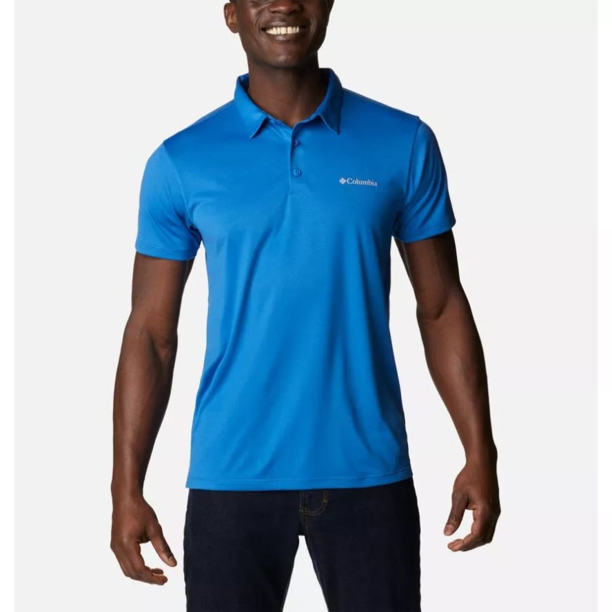 Triple Canyon Tech Polo Bright Indigo Columbia Sale