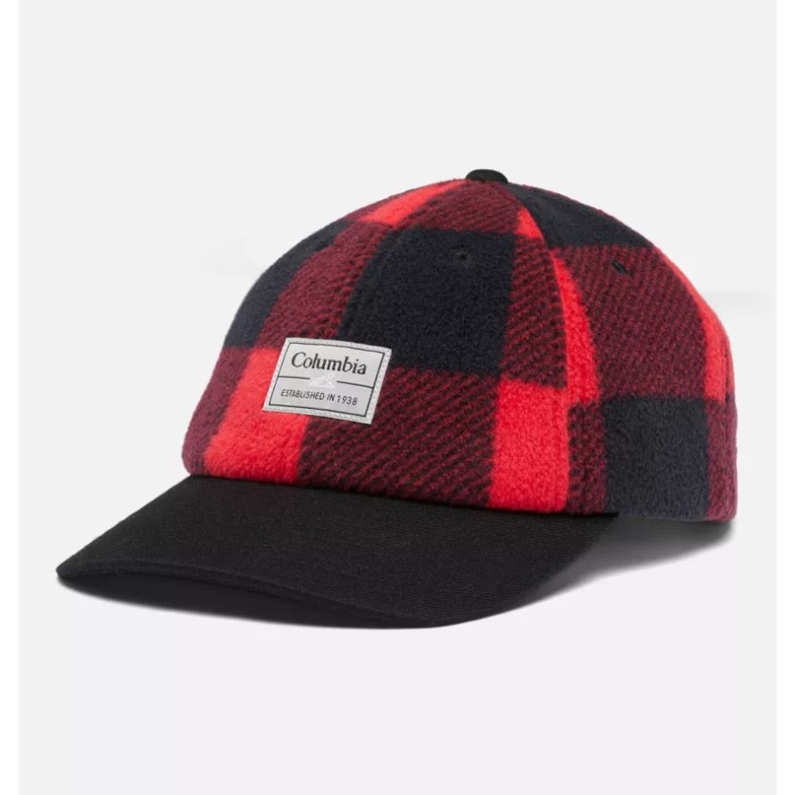 Unisex CSC II Fleece Ball Cap Columbia Sale Mountain Red Check Print
