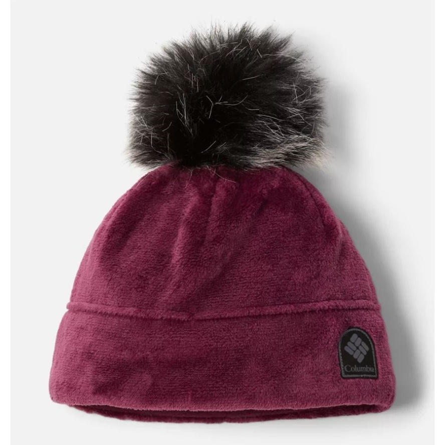 Unisex Fire Side Plush Beanie Marionberry Columbia Sale
