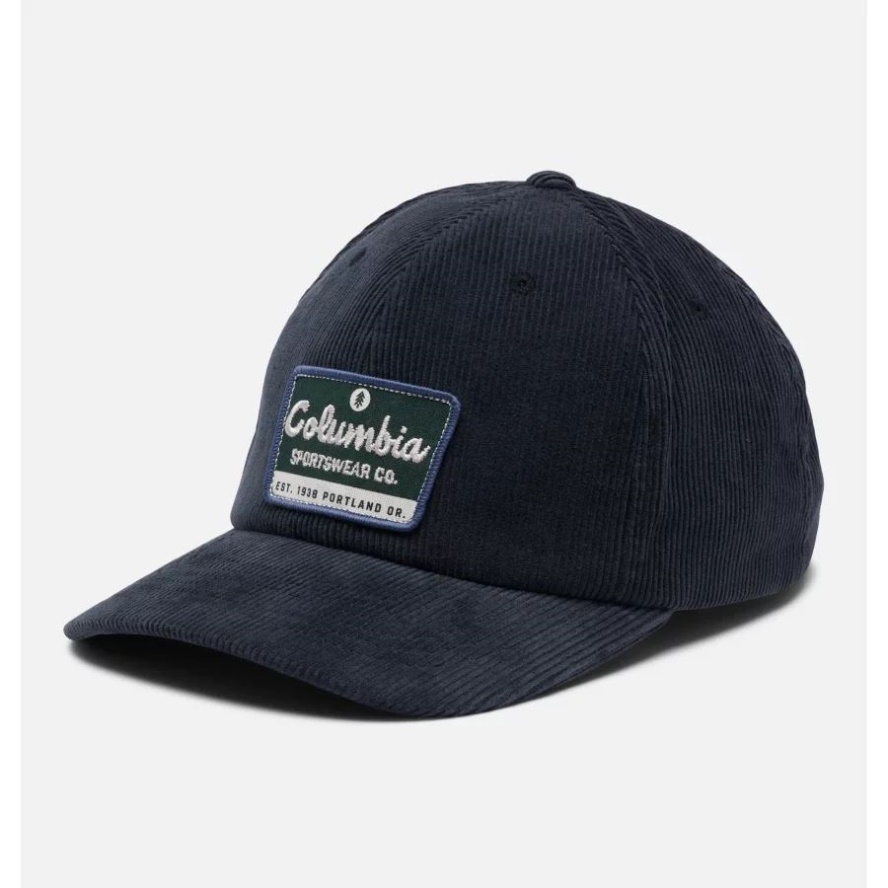 Unisex Lodge Dad Cap Collegiate Navy Corduroy/Park Patch Columbia Sale