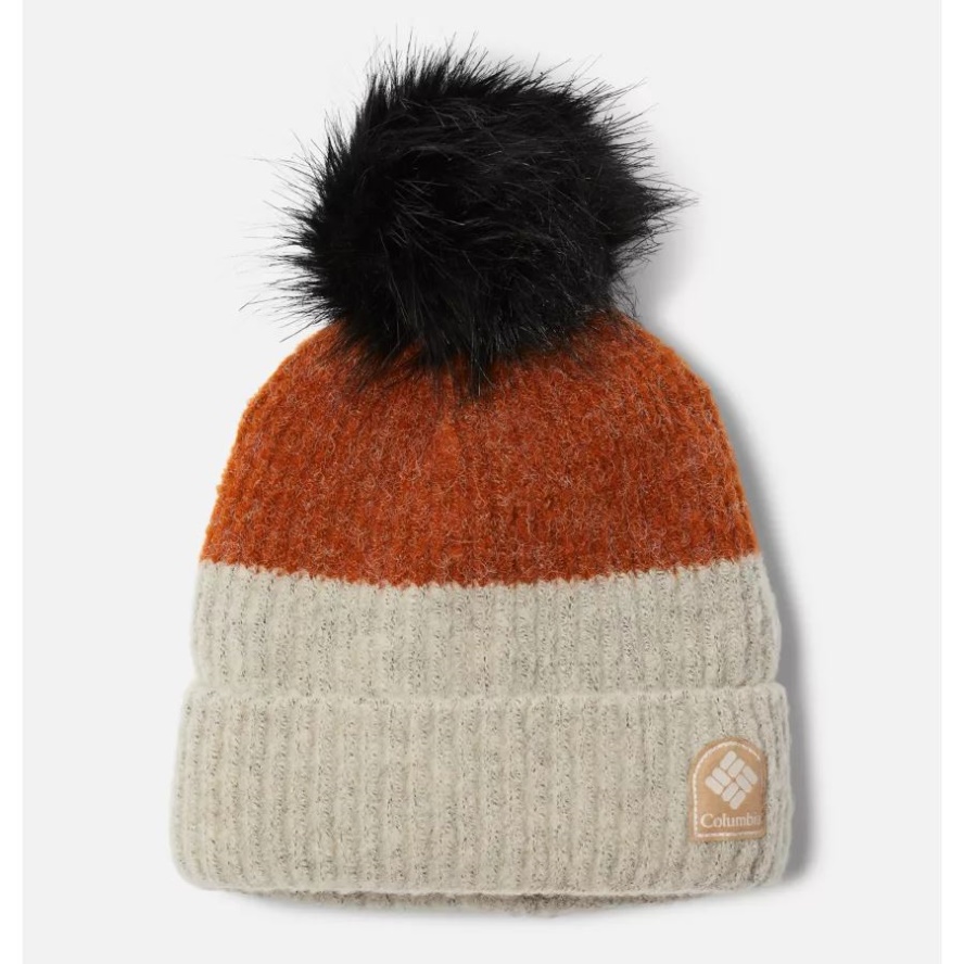 Unisex Winter Blur Pom Pom Beanie Warm Copper/Chalk Columbia Sale