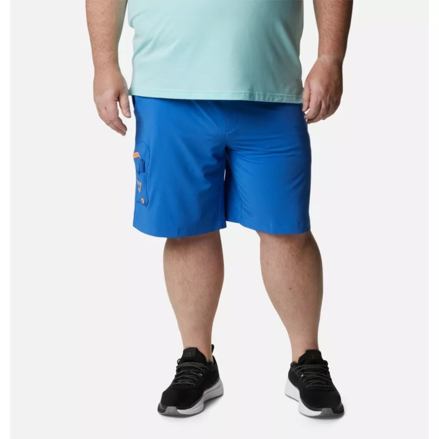 Vivid Blue/Bright Nectar Columbia Sale Men's PFG Terminal Tackle Shorts Big