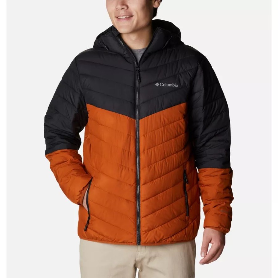 Warm Copper/Black Columbia Sale Men's Eddie Gorge Hooded Insulated Jacket