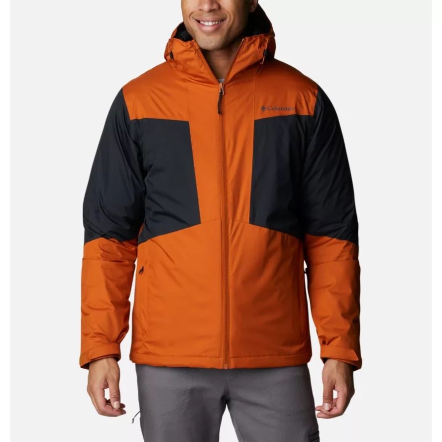 Warm Copper/Black Columbia Sale Men's Wallowa Park Interchange Jacket