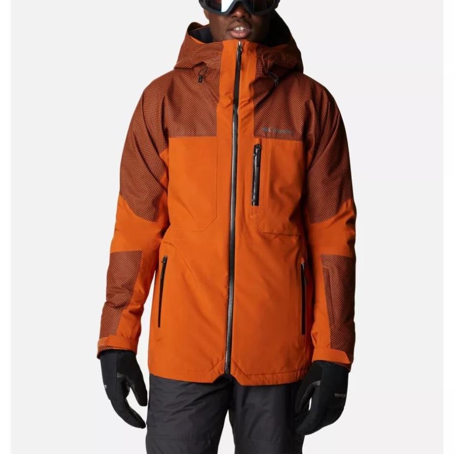 Warm Copper/Warm Copper w BD Columbia Sale Men's Snow Slab Black Dot Insulated Ski Jacket