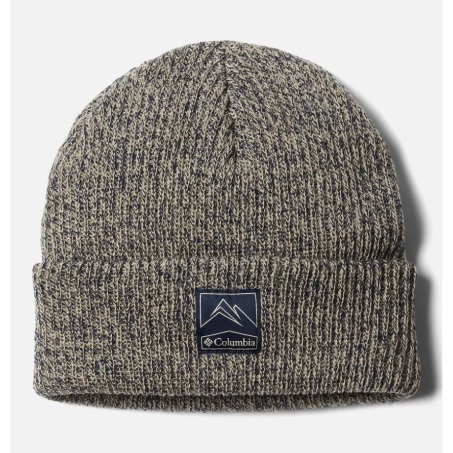 Whirlibird Cuffed Beanie Ancient Fossil/Collegiate Navy Marled Columbia Sale