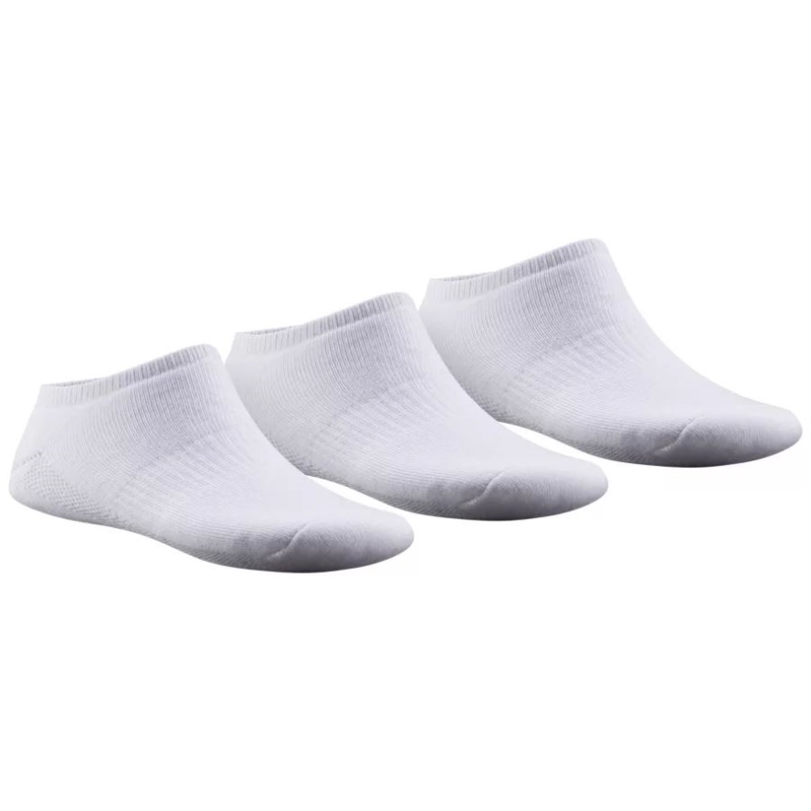 White Big Kids' Sport No Show Sock 3pk Columbia Sale