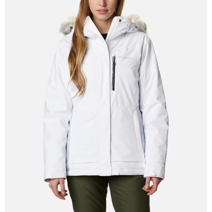 White/Cirrus Grey Women's Ava Alpine Waterproof Ski Jacket Columbia Sale