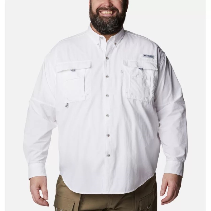 White Columbia Sale Men's PFG Bahama II Long Sleeve Shirt Big