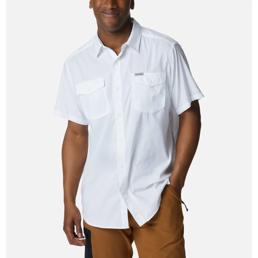 White Columbia Sale Men's Utilizer II Solid Short Sleeve Shirt