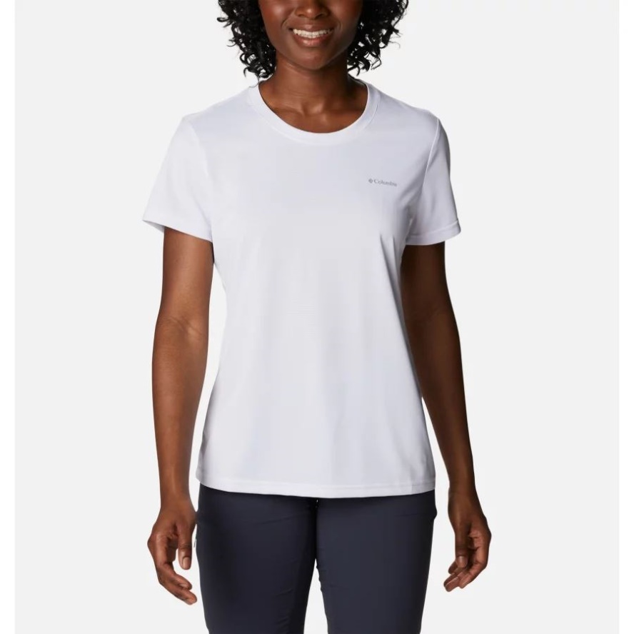 White Columbia Sale Women's Columbia Sale Hike Short Sleeve Crew Shirt
