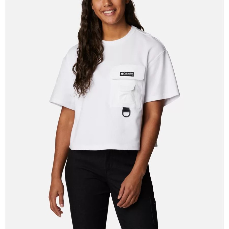 White Columbia Sale Women's Field Creek Cropped T-Shirt